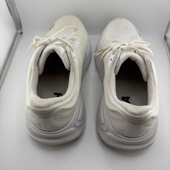 Hoka Bondi 9 Women’s Size 9 Wide White Running Walking Sneakers Comfort Travel - Picture 5 of 14
